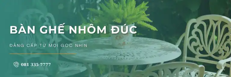 Bàn ghế nhôm đúc