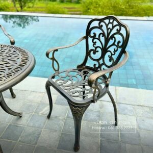 Bộ bàn ghế ban công BG-11 bàn tròn D70cm