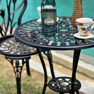 Bộ bàn ghế ban công BG-12 bàn tròn D60cm