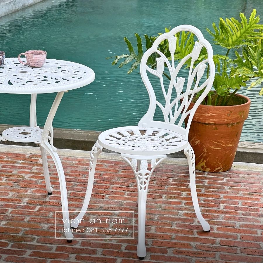 Bộ bàn ghế ban công BG-12 bàn tròn D60cm