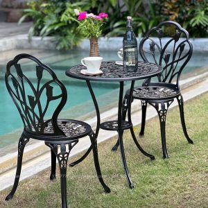Bộ bàn ghế ban công BG-12 bàn tròn D60cm