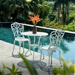 Bộ bàn ghế ban công BG-14 bàn tròn D70cm