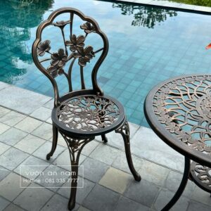 Bộ bàn ghế ban công BG-27 bàn tròn D60cm