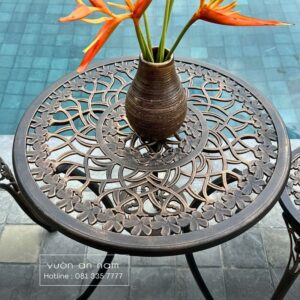 Bộ bàn ghế ban công BG-27 bàn tròn D60cm