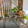 Bộ bàn ghế ban công BG02-D65 bàn tròn D65cm
