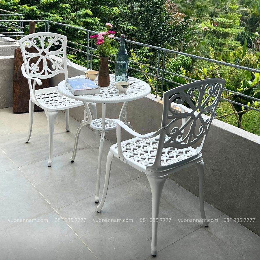 Bộ bàn ghế ban công BG-29 bàn tròn D60cm