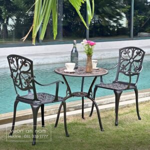 Bộ bàn ghế ban công BG-29 bàn tròn D60cm