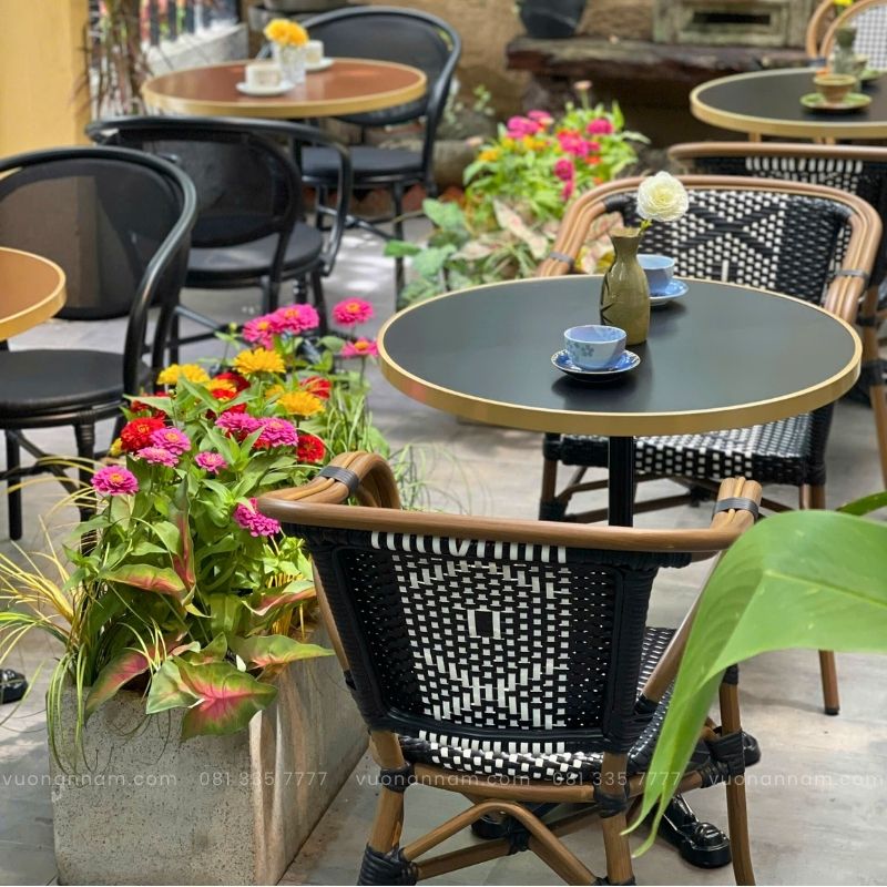 Bộ bàn ghế cafe ngoài trời BCF-02