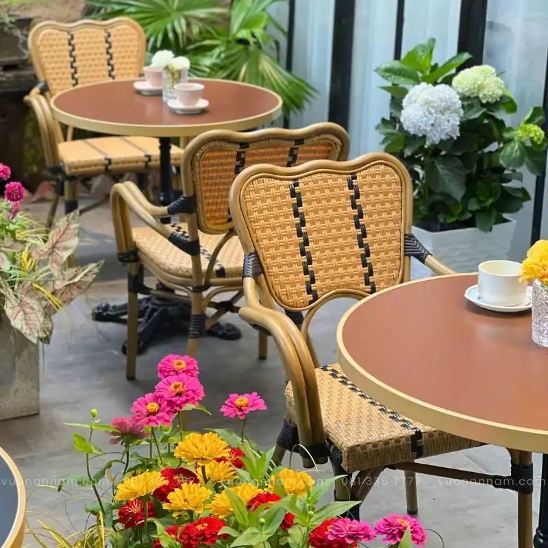 Bộ bàn ghế cafe ngoài trời BCF-03 - Ảnh 3