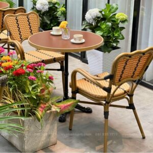 Bộ bàn ghế cafe ngoài trời BCF-03