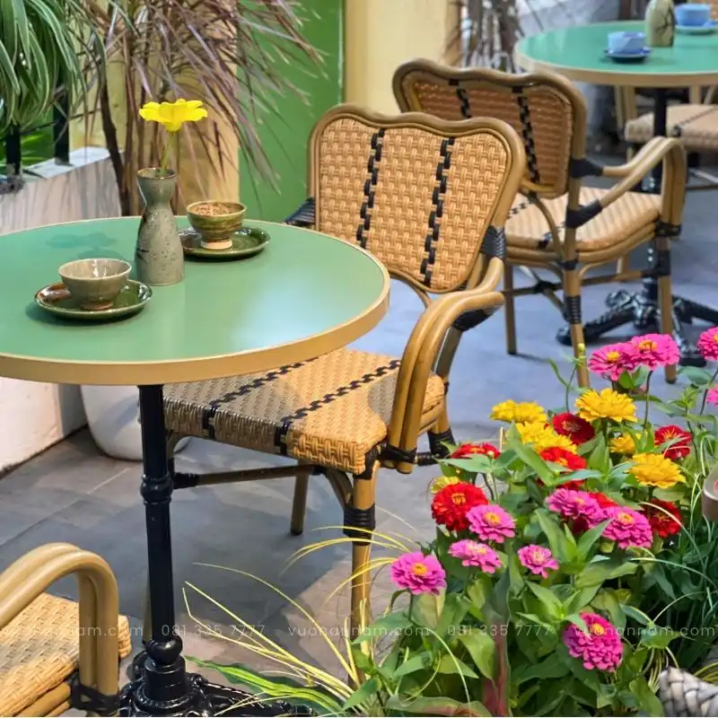 Bộ bàn ghế cafe ngoài trời BCF-03 - Ảnh 4
