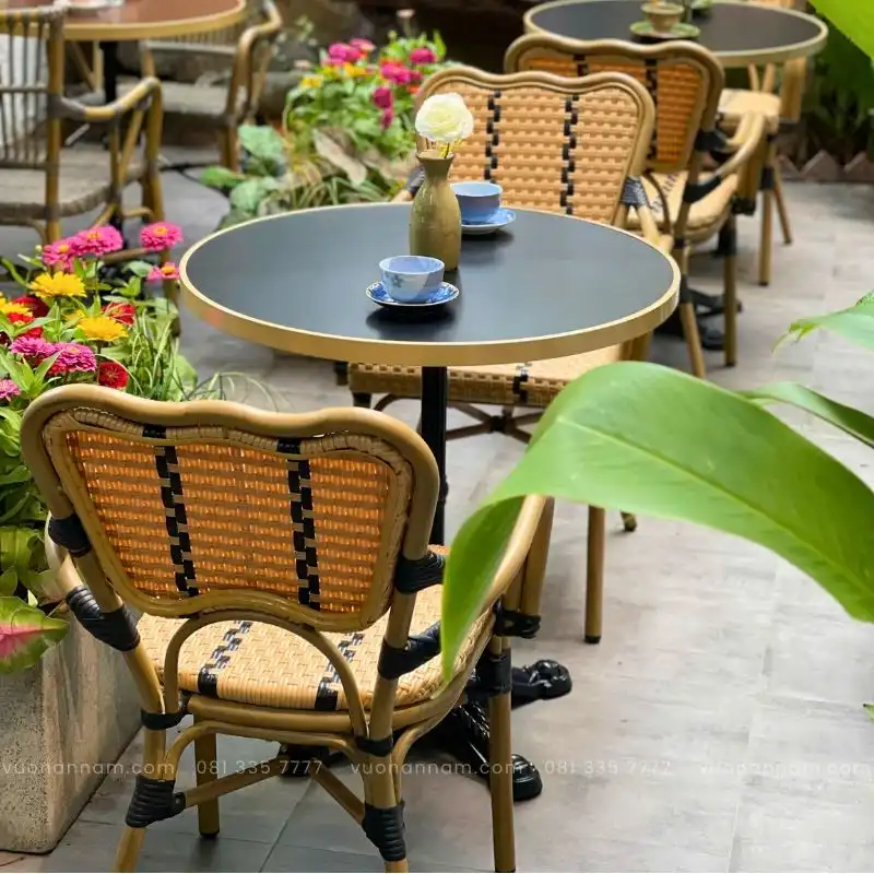 Bộ bàn ghế cafe ngoài trời BCF-03 - Ảnh 2