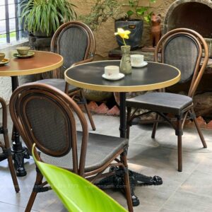 Bộ bàn ghế cafe ngoài trời BCF-03BL