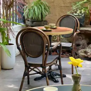 Alternative view of Bộ bàn ghế cafe ngoài trời BCF-03BL