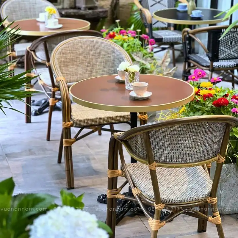 Bộ bàn ghế cafe ngoài trời BCF-06 - Ảnh 4