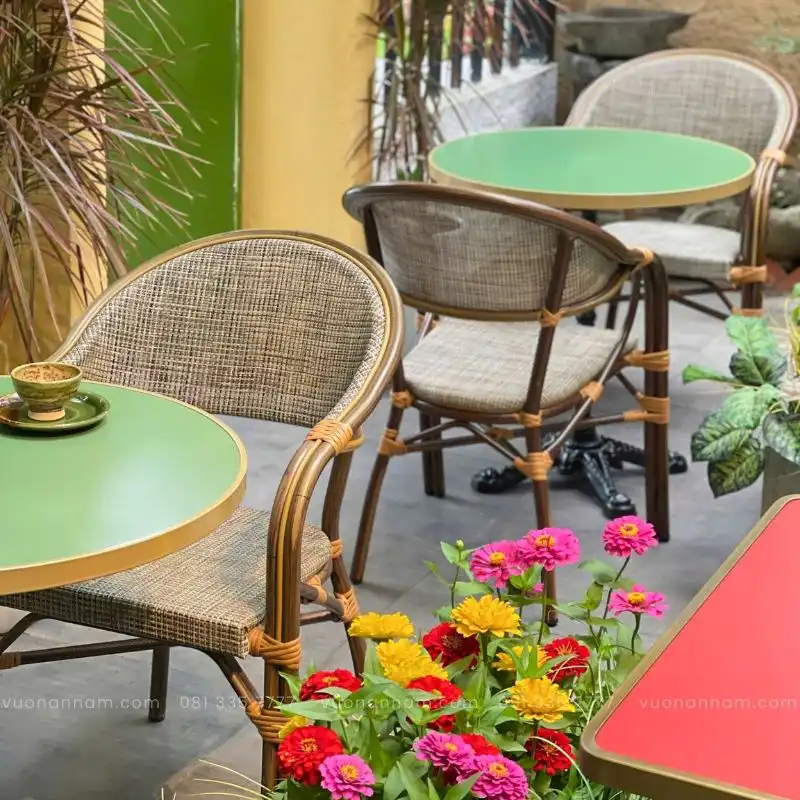 Bộ bàn ghế cafe ngoài trời BCF-06 - Ảnh 3