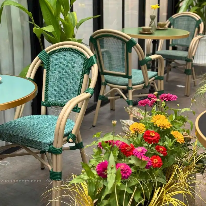 Bộ bàn ghế cafe ngoài trời BCF-082 - Ảnh 4
