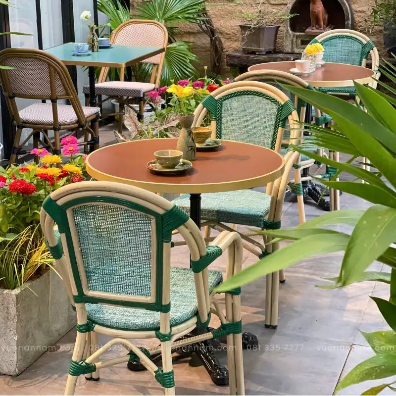 Bộ bàn ghế cafe ngoài trời BCF-082