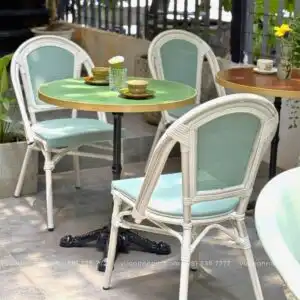 Bộ bàn ghế cafe thanh lịch, sang trọng