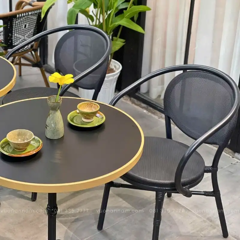 Bộ bàn ghế cafe ngoài trời BCF-10 - Ảnh 4