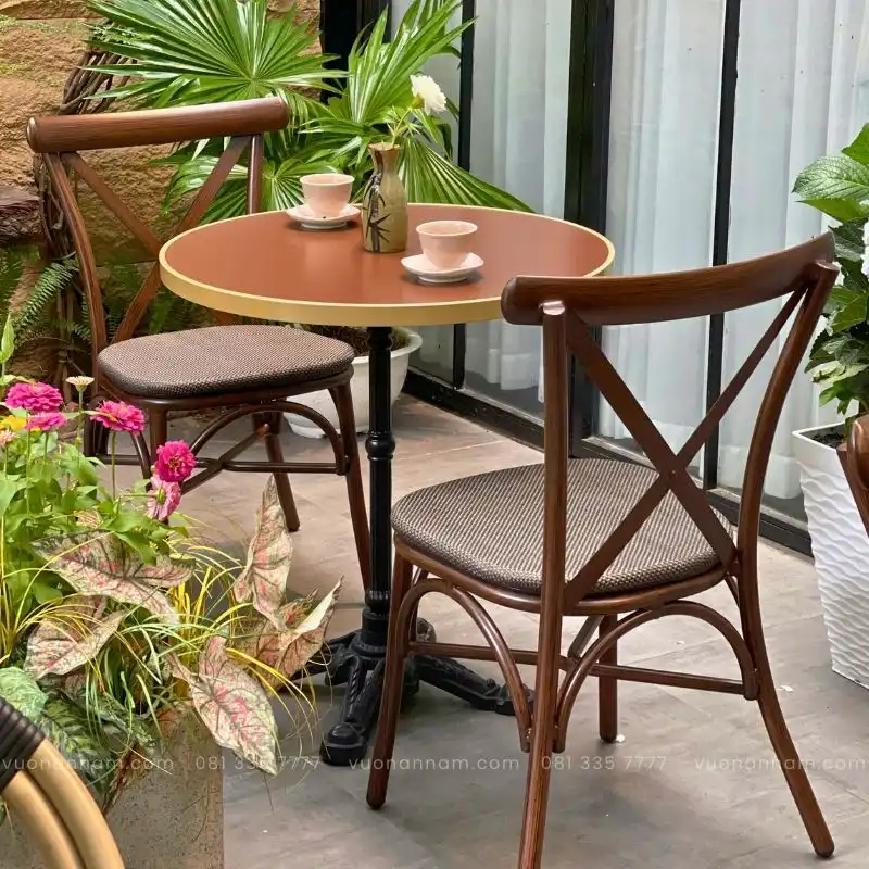 Bộ bàn ghế cafe ngoài trời BCF-13 - Ảnh 3