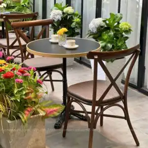 Bộ bàn ghế cafe ngoài trời BCF-13