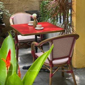 Bộ bàn ghế cafe ngoài trời BCF-16D