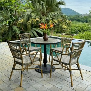 Bộ bàn ghế cafe ngoài trời BCF-GC07