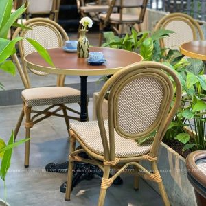 Bộ bàn ghế cafe ngoài trời BCF-KT03T