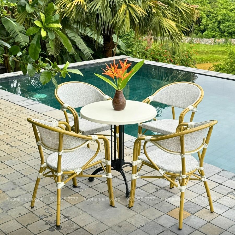 Bộ bàn ghế cafe ngoài trời BTL-GC04