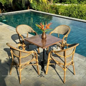 Bộ bàn ghế cafe ngoài trời BTL-GC06