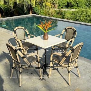 Bộ bàn ghế cafe ngoài trời BTL-GC081