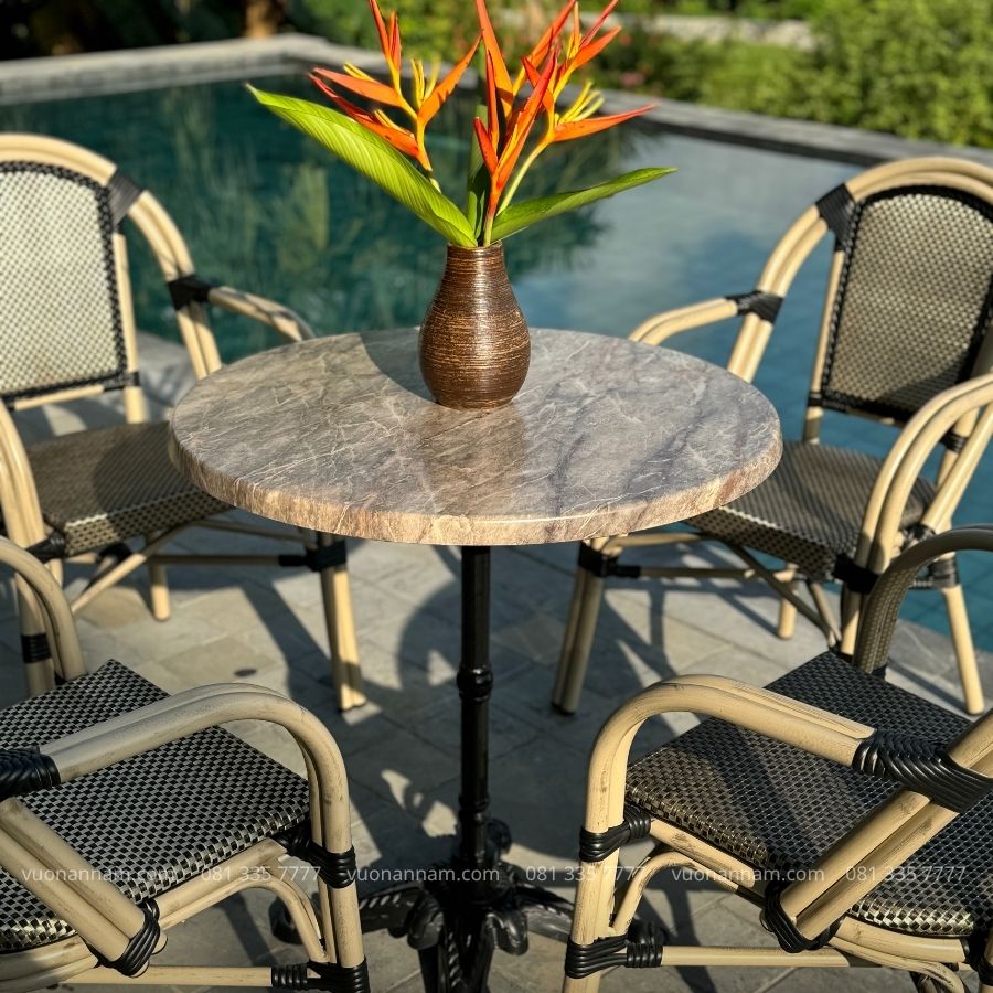Bộ bàn ghế cafe ngoài trời BTL-GC081