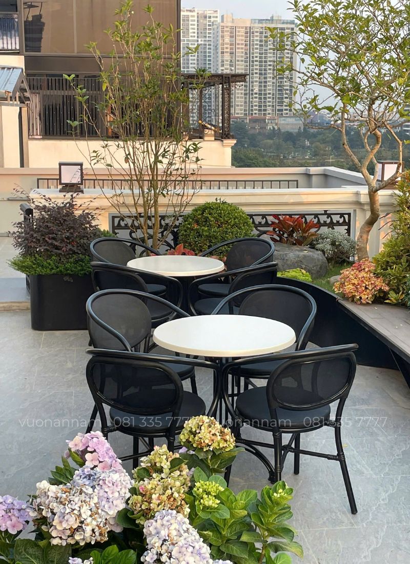 Bộ bàn ghế cafe ngoài trời BTL-GC10 thiết kế hiện đại