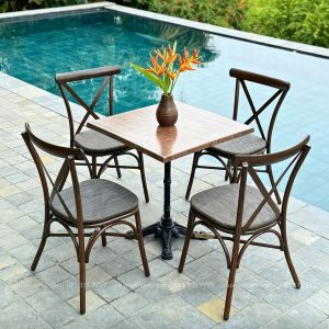 Bộ bàn ghế cafe ngoài trời BTL-GC13