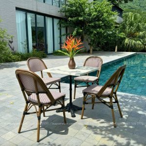 Bộ bàn ghế cafe ngoài trời BTL-GC15D