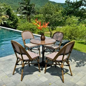 Bộ bàn ghế cafe ngoài trời BTL-GC15D