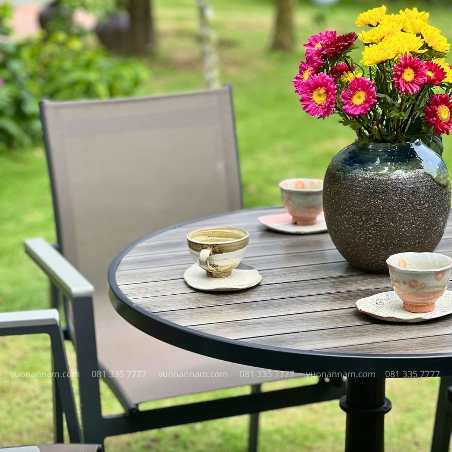 Bộ bàn ghế cafe ngoài trời BTL-LL