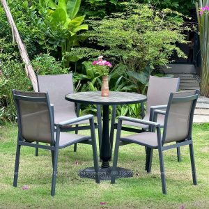 Bộ bàn ghế cafe ngoài trời BTL-LL