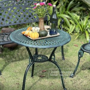 Bộ bàn ghế công viên nhôm đúc CV-09X