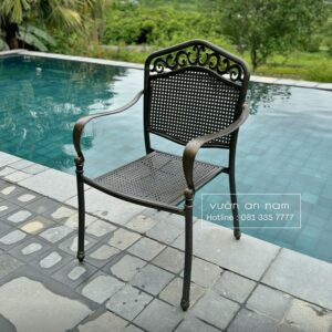 Bộ bàn ghế ngoài trời BG-2.0M1 bàn chữ nhật 8 ghế