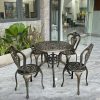 Bộ bàn ghế nhôm đúc BG02-D80N bàn D80cm