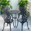 Bộ bàn ghế sân vườn BG-012 bàn tròn D60cm