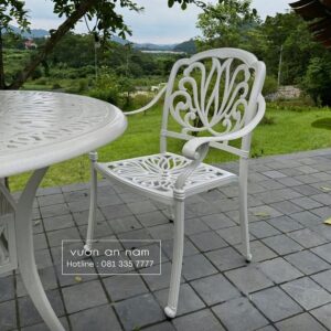 Bộ bàn ghế sân vườn BG-1.7CN bàn chữ nhật 6 ghế