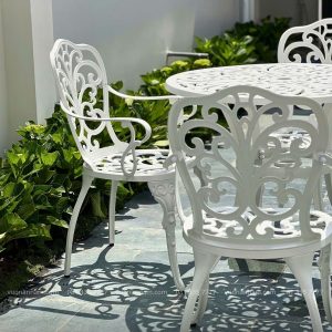 Bộ bàn ghế sân vườn BG-10 bàn tròn D80cm