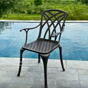 Bộ bàn ghế sân vườn BG-19 bàn tròn D100cm