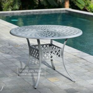 Bộ bàn ghế sân vườn BG-21 bàn tròn D100cm