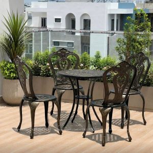 Bộ bàn ghế sân vườn BG02-D65 bàn tròn D65cm