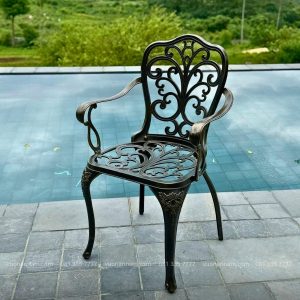 Bộ bàn ghế sân vườn BG11-D100 bàn tròn D100cm