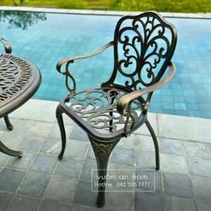 Bộ bàn ghế sân vườn BG11-D70 bàn tròn D70cm